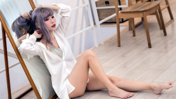 Картинка девушки -+азиатки азиатка поза