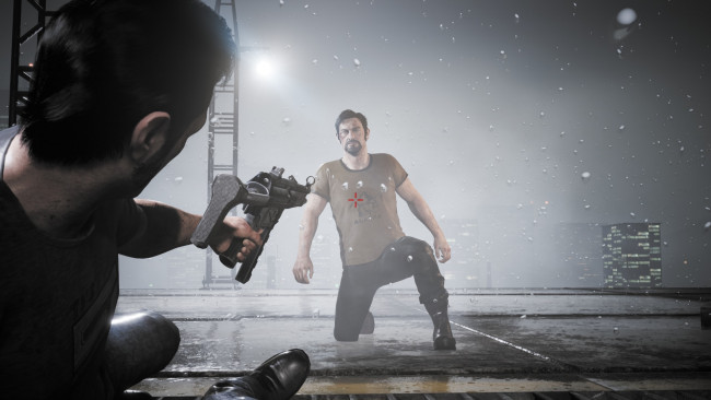 Обои картинки фото видео игры, a way out, мужчины, оружие, крыша