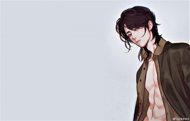 Обои картинки фото рисованное, люди, ван, ибо, рубашка