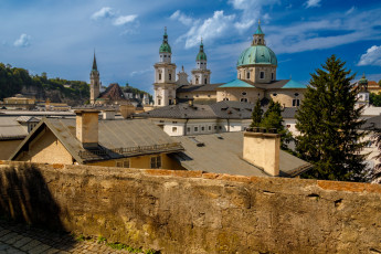 Картинка города зальцбург+ австрия панорама