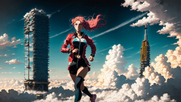 Картинка аниме город +улицы +интерьер +здания нейросети графика нейроарт ai art нейронные сети рисунки нейро искусство