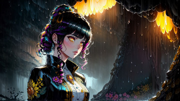 Картинка аниме пейзажи +природа нейросети графика нейроарт ai art нейронные сети рисунки нейро искусство