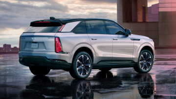 Картинка cadillac+escalade+iq+2025 автомобили cadillac внедорожник кадиллак escalade iq электромобиль вид сзади джип премиум класс