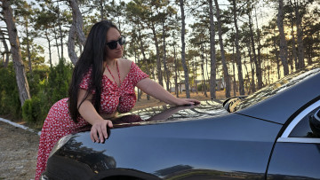 обоя автомобили, -авто с девушками, peugeot, 607, v6