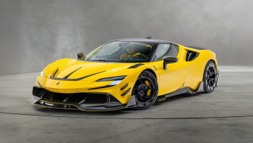обоя автомобили, ferrari, sf90, soft, kit, mansory, 2025