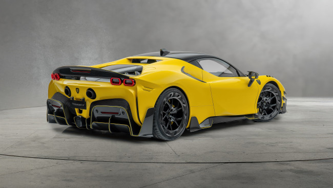 Обои картинки фото автомобили, ferrari, sf90, soft, kit, mansory, 2025