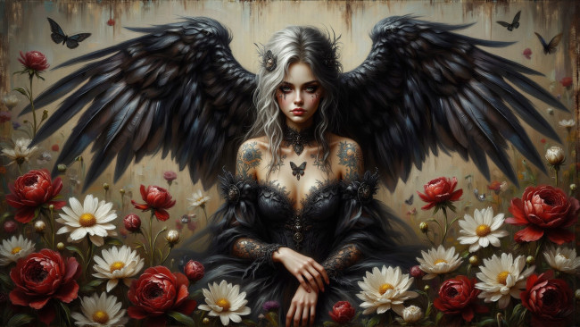 Обои картинки фото фэнтези, ангелы, нейросети, графика, нейроарт, ai, art, нейронные, сети, рисунки, нейро, искусство, нейрографика, graphics, neuroart, neural, networks, drawings, neuro, neurography