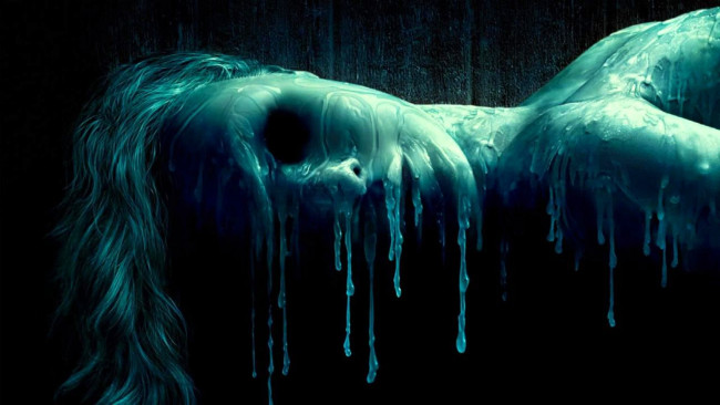 Обои картинки фото кино фильмы, house of wax, женщина, воск, потеки
