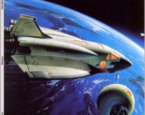 Картинка фэнтези космические корабли звездолеты станции