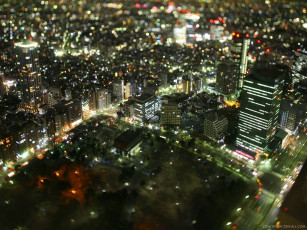 Картинка города огни ночного