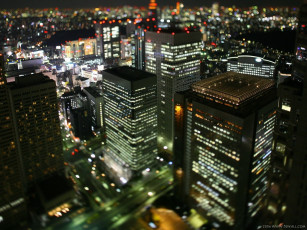 Картинка города огни ночного