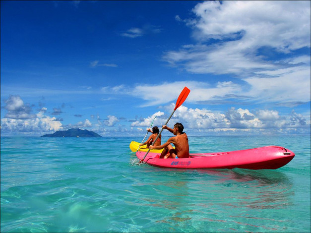 Обои картинки фото корабли, байдарки