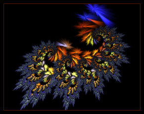 Картинка 3д графика fractal фракталы абстракция узор тёмный