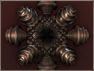 Картинка 3д графика fractal фракталы абстракция узор