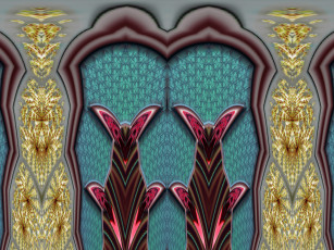 Картинка 3д графика fractal фракталы абстракция узор