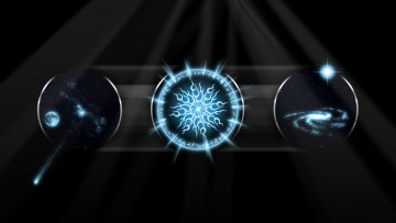 Картинка космос арт тёмный фон галактика