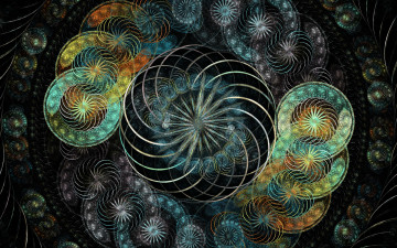 Картинка 3д графика fractal фракталы абсртракция узор