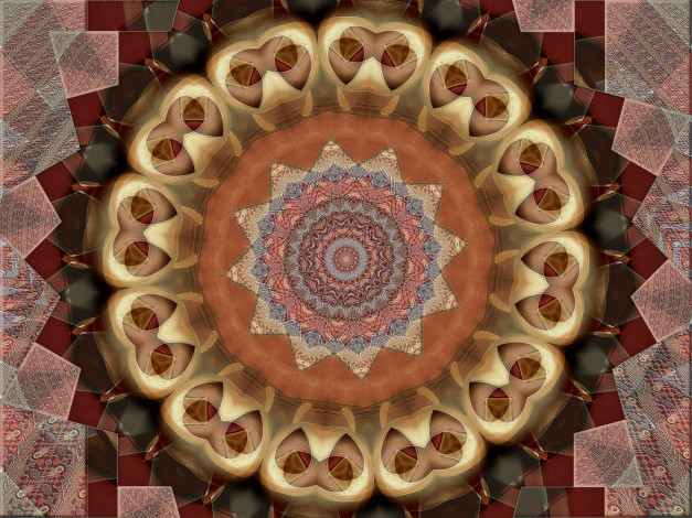 Обои картинки фото 3д, графика, fractal, фракталы, абстракция, узор