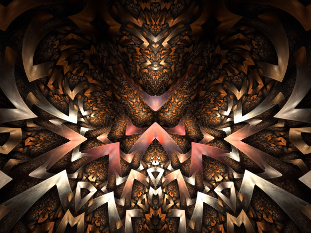 Обои картинки фото 3д, графика, fractal, фракталы, узор, тёмный, абстракция