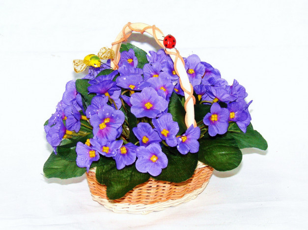 Обои картинки фото разное, ремесла, поделки, рукоделие, цветы, корзинка
