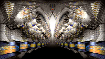 Картинка 3д графика fractal фракталы фон узор цвета