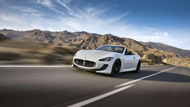 Обои картинки фото автомобили, maserati, горы