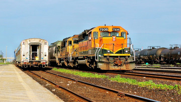 Картинка техника локомотивы рельсы пути станция локомотив