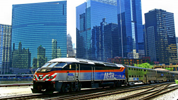 Картинка техника поезда город железная дорога локомотив вагоны состав