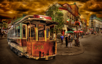 Картинка техника трамваи город улица трамвай