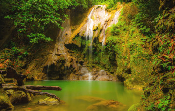 Картинка природа водопады вода грот