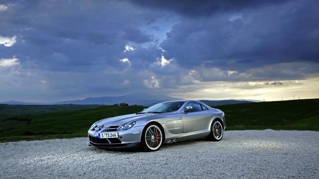 Обои картинки фото mercedes, slr, автомобили, brabus, двигатели, автобусы, грузовики, легковые, подразделение, daimler, ag, германия, mercedes-benz