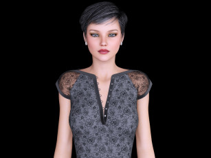 Картинка 3д+графика люди+ people фон взгляд девушка