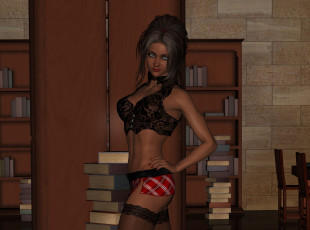 обоя emma, 3д графика, люди , people, девушка, фон, взгляд