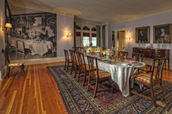 Картинка интерьер столовая мебель комната