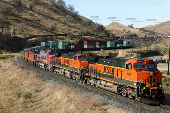 Картинка техника поезда локомотив рельсы железная дорога состав