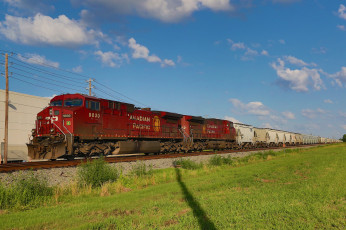 Картинка техника поезда состав рельсы локомотив дорога железная