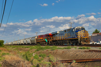 Картинка техника поезда железная дорога рельсы локомотив состав