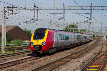 Картинка техника поезда дорога железная состав рельсы локомотив