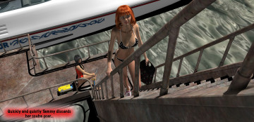 Картинка 3д+графика фантазия+ fantasy море фон взгляд девушки