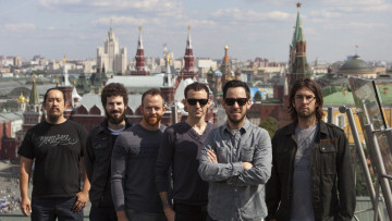 Картинка музыка linkin+park небо город рок группа ню-метал рэпкор альтернативный