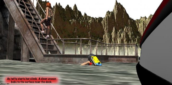 Обои картинки фото 3д графика, фантазия , fantasy, взгляд, девушки, море, фон