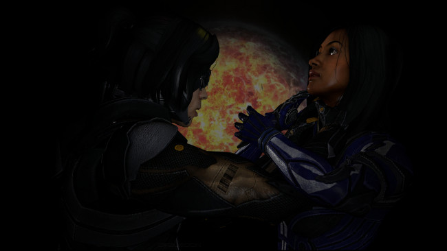 Обои картинки фото 3д графика, фантазия , fantasy, фон, взгляд, девушки