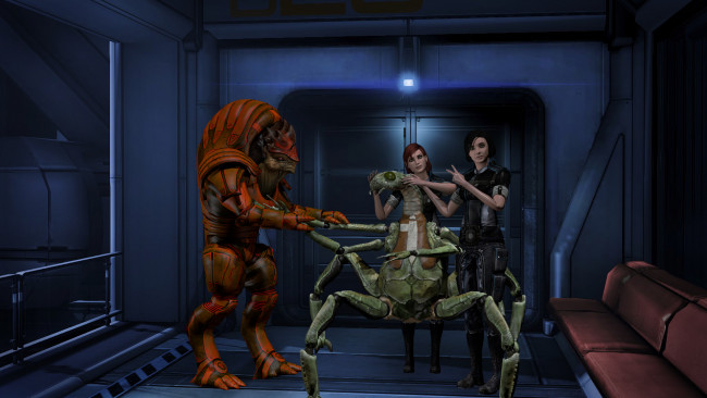 Обои картинки фото 3д графика, фантазия , fantasy, существа, фон, взгляд, девушки