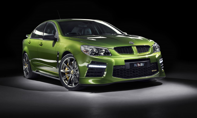 Обои картинки фото автомобили, holden, hsv, gts, gen-f2, 2015г, зеленый