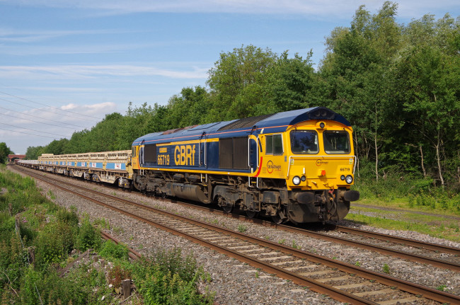 Обои картинки фото техника, поезда, локомотив, рельсы, дорога, состав, железная