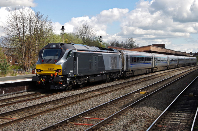 Обои картинки фото техника, поезда, состав, локомотив, рельсы, дорога, железная