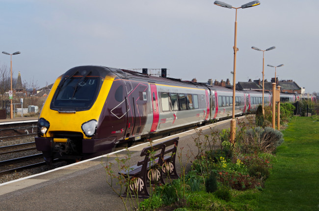 Обои картинки фото техника, поезда, железная, состав, локомотив, рельсы, дорога