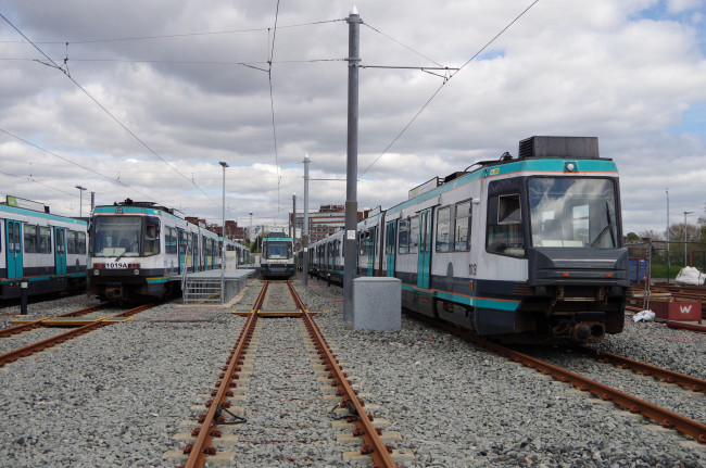 Обои картинки фото техника, трамваи, локомотив, рельсы, дорога, железная, состав