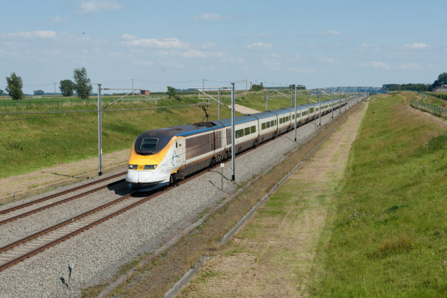 Обои картинки фото техника, поезда, состав, локомотив, рельсы, дорога, железная