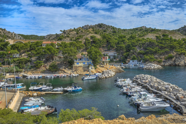 Обои картинки фото корабли, порты ,  причалы, катера, гавань, причал